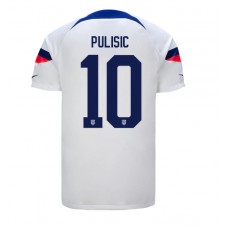 Forente Stater Christian Pulisic #10 Hjemmedrakt VM 2022 Kortermet